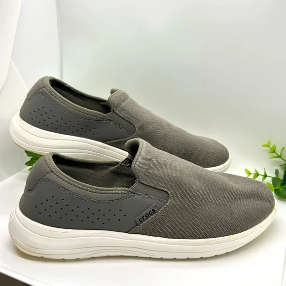 CROCS | Shoes | Crocs Reviva Canvas Slipons Mens Size | Poshmark display picture 1